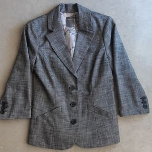 Smart Set gray 3/4 sleeve blazer
